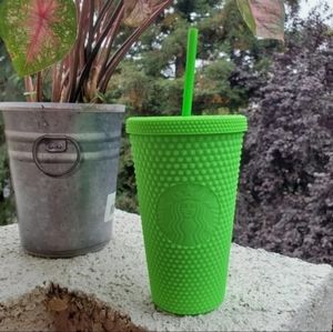 Starbucks Grande Neon Green Studded Tumbler